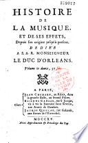 Histoire de la musique et de ses effets