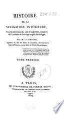 Histoire de la navigation intérieure, et particulièrement de celle d'Angleterre, jusqu'en 1803