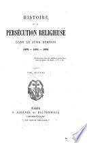 Histoire de la persécution religieuse dans le Jura bernois