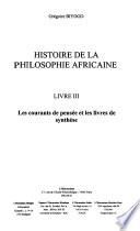 Histoire de la philosophie africaine