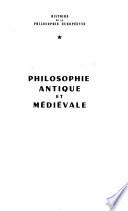 Histoire de la philosophie européenne: Philosophie antique et médiévale