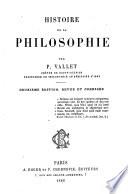 Histoire de la Philosophie