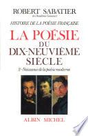 Histoire de la poésie française - Poésie du XIXe siècle -