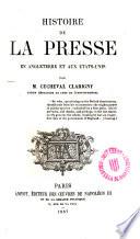 Histoire de la presse en Angleterre et aux Etats-Unis