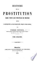 Histoire de la prostituion chez tous les peuples du monde