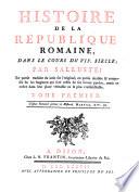 Histoire De La République Romaine, Dans Le Cours Du VIIe Siècle