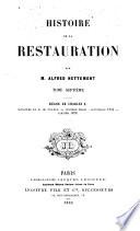 Histoire de la restauration