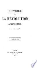 Histoire de la Révolution avignonaise
