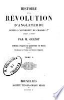 Histoire de la révolution d'Angleterre depuis l'avénement de Charles 1. jusqu'à sa mort