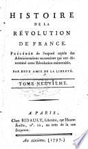 Histoire de la révolution de France