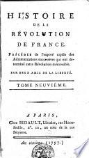 Histoire de la révolution de France