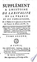 Histoire De La Rivalité De La France Et De L'Angleterre