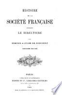 Histoire de la société française pendant le directoire