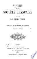 Histoire de la société française pendant le directoire