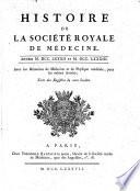 Histoire de la Société royale de medecine