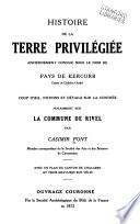 Histoire de la terre privilégiée anciennement connue sous le nom de pays de Kercorb, canton de Chalabre (Aude)