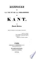 Histoire de la vie et de la philosophie de Kant