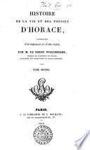 Histoire de la vie et des poésies d'Horace, accompagnée d'un portrait et d'une carte