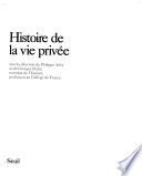 Histoire de la vie privée