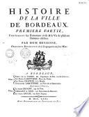 Histoire de la ville de Bordeaux