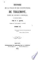 Histoire de la ville et des institutions de Tirlemont