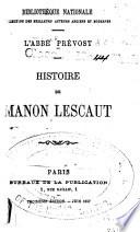 Histoire de Manon Lescaut