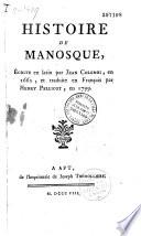 Histoire de Manosque écrite en latin en 1662
