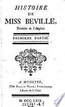 Histoire de Miss Beville, traduite de l'Anglois