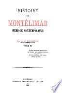 Histoire de Montélimar et des familles principales qui ont habité cette ville