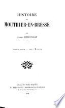 Histoire de Mouthier-en-Bresse