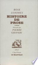 Histoire de prose