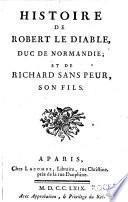 Histoire de Robert le Diable