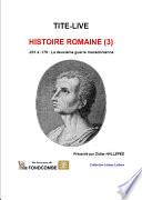 Histoire de Rome — volume 3 — 201-179