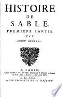 Histoire De Sable