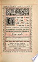 Histoire de Saint Charles Borromée, cardinal, archevêque de Milan, d'après sa correspondance et des documents inédits