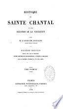 Histoire de Sainte Chantal et des origines de la Visitation