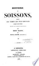 Histoire de Soissons, depuis les temps les plus reculés jusqu'à nos jours
