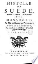 Histoire de Suède, avant et depuis la fondation de la monarchie