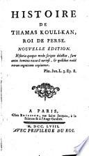 Histoire de Thamas Kouli-kan