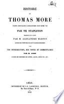 Histoire de Thomas More ...