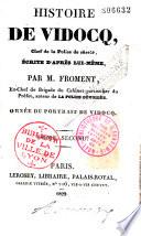 Histoire de Vidocq... écrite d'après lui-même