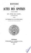 Histoire des actes des apôtres