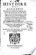Histoire des Albigeois