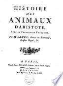 Histoire des animaux d'Aristote,