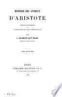 Histoire des animaux d'Aristote