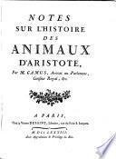 Histoire des animaux