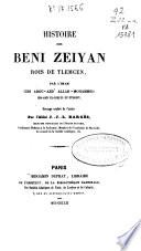Histoire des Beni Zeiyan rois de Tlemcen