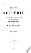 Histoire des Berbères et des dynasties musulmanes de l'Afrique Septentrionale