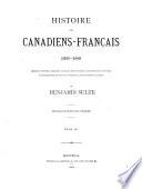 Histoire des Canadiens-Francais 1608-1880