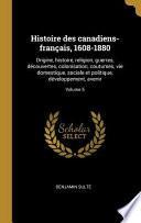 Histoire des Canadiens-Français, 1608-1880